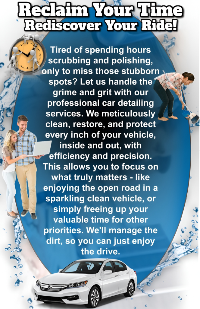 Professional car detailing services by Detailz-Servs - Helping you reclaim your time with meticulous vehicle care in Southwest Florida.